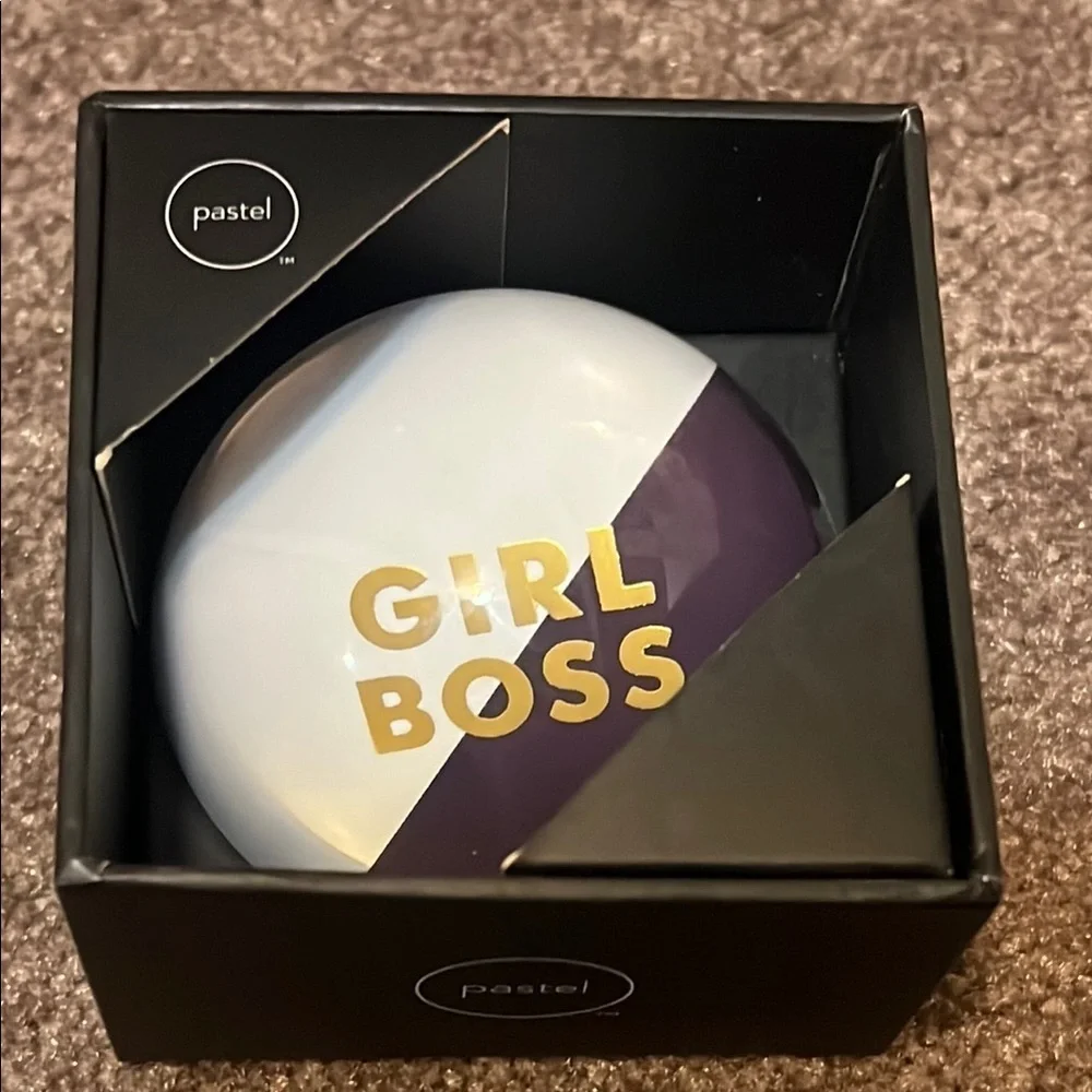 Pastel Girl Boss Paperweight Chic Office Accessories